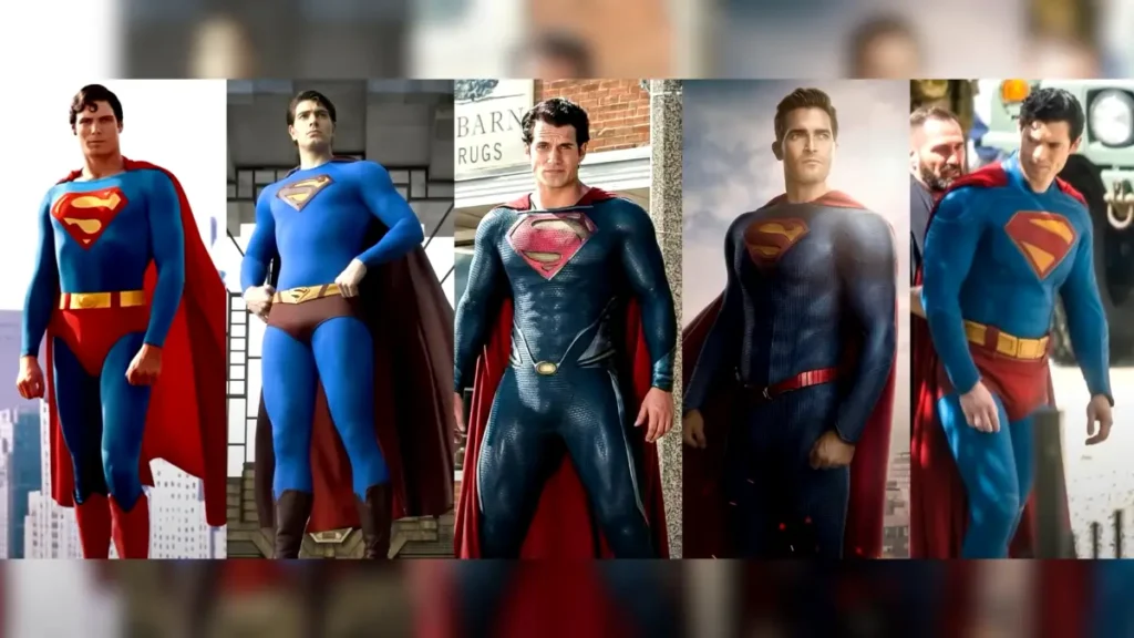 SUPERMAN suits look timeline